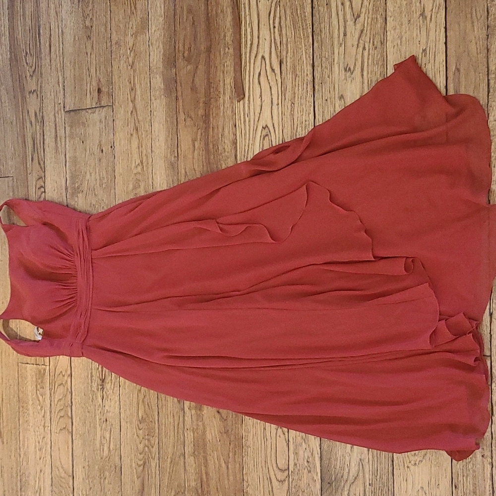 Burnt orange dress